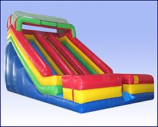 Wet/Dry Double Slide - 15 Feet! - Perfect For Large Crowds At Church & School Events!